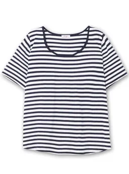 sheego Streifenshirt marine-weiß – Produktbild 1 von 1