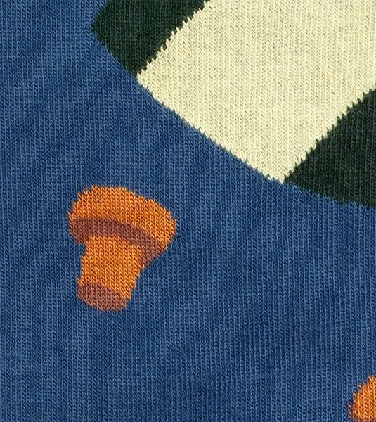 DillySocks DillySocks Socken Chateau Fiasko aus Biobaumwoll-Mix, Blau, – Produktbild 3 von 4