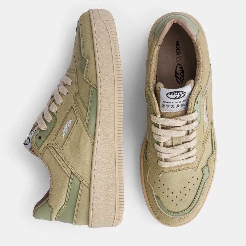 MoEa MoEa Herren vegan Sneaker Origin Full Aloe Wildlederoptik Grün, Hellgrün, – Produktbild 2 von 2