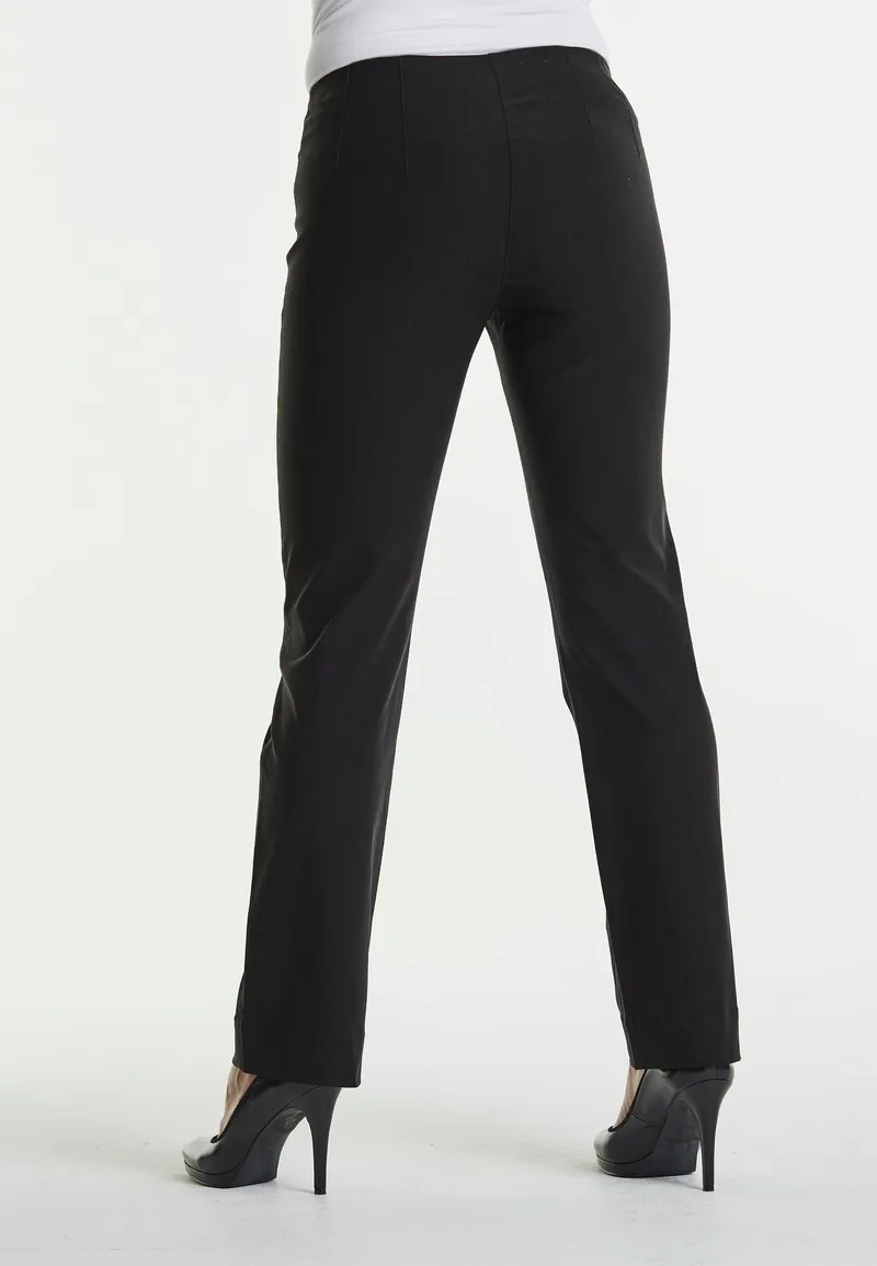 LAURIE LAURIE Damen vegan Hose Straight Bella Ml Schwarz, Schwarz, – Produktbild 1 von 2
