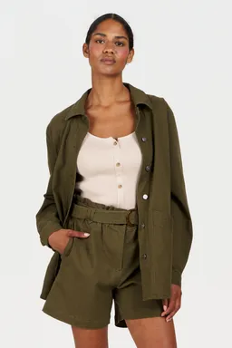 KOMODO KOMODO Damen vegan Jacke Chore Khaki – Produktbild 1 von 1