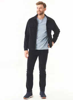 ORGANICATION ORGANICATION Herren vegan Cord Slim Fit Hose Dark Navy – Produktbild 1 von 1