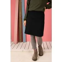 La Gitana La Gitana Damen Rock Sweatstoff A-Linie „Aurian“ nachhaltig & fair, Schwarz, – Produktbild 1 von 1