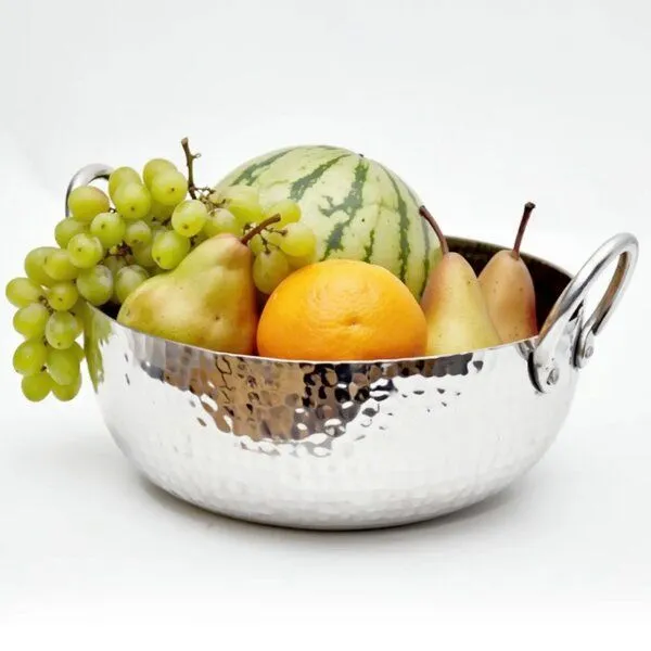 Good To Give Good To Give Obst- & Salatschale aus recyceltem Aluminium – handgefertigte Fair-Trade Servierschale – Produktbild 2 von 4