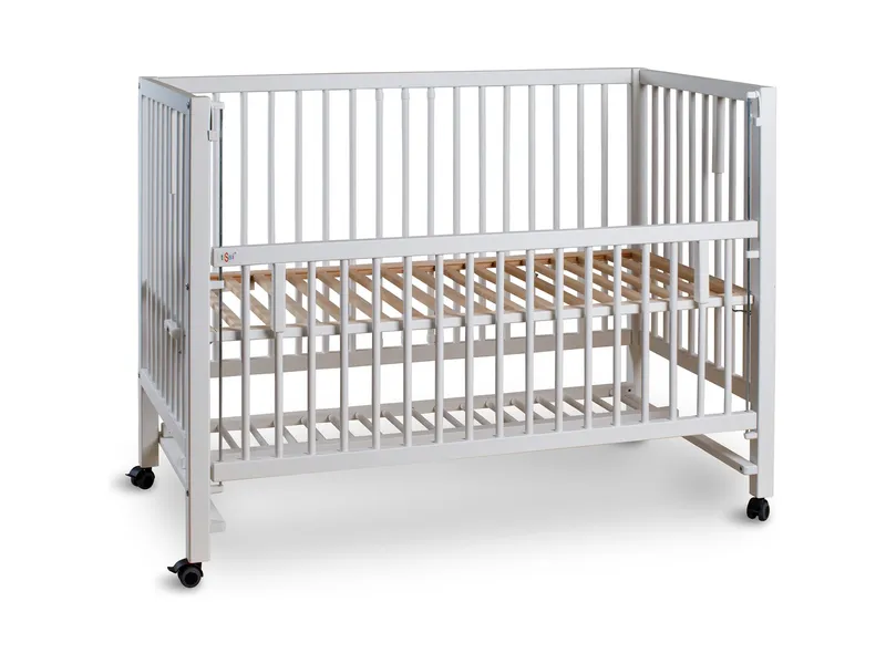 tiSsi® Beistell- und Babybett Hajo Buche 120 x 60 cm, weiß, Weiß, – Produktbild 1 von 1