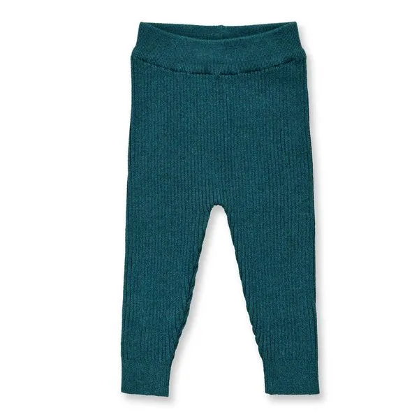 Sense Organics Sense Organics Babyleggings aus Strick, Modell YUMA, Dunkelgrün melange, – Produktbild 1 von 3