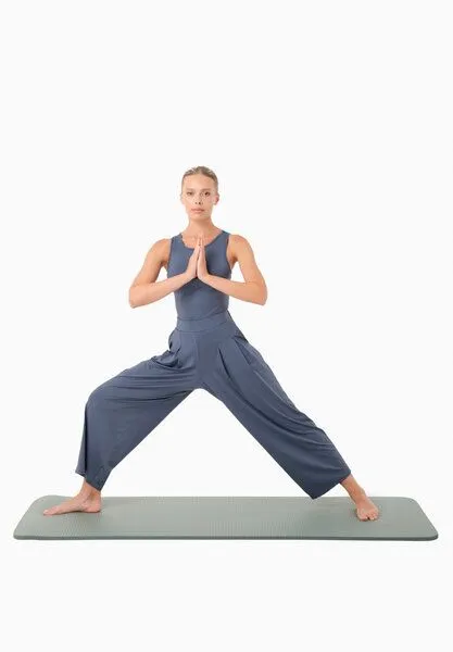 ORGANICATION ORGANICATION PEENY | Weit geschnittene Hose aus recyceltem Polyamid, Soft indigo, – Produktbild 1 von 3