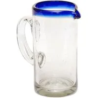 Mitienda Shop Mitienda Shop Karaffe aus mundgeblasenem Glas Filo Azul – Produktbild 1 von 1