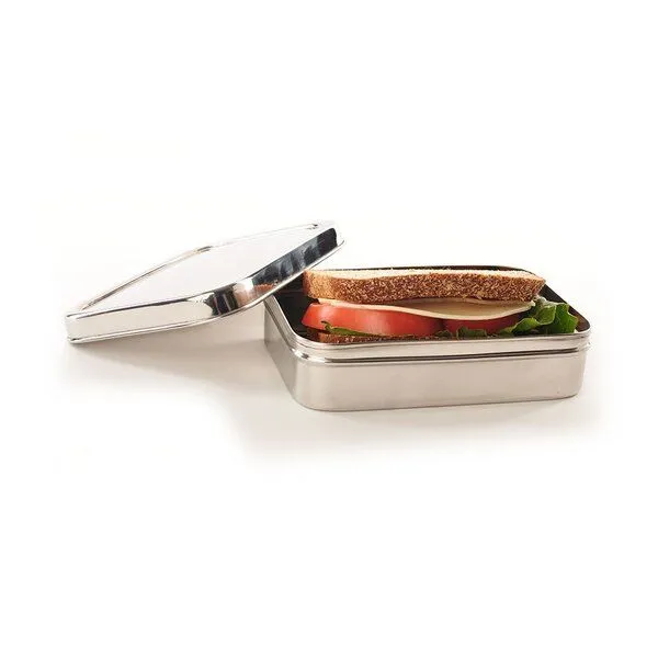 ECOlunchbox ECOlunchbox Solo Rectangle, rechteckige Brotdose aus Edelstahl – Produktbild 3 von 3