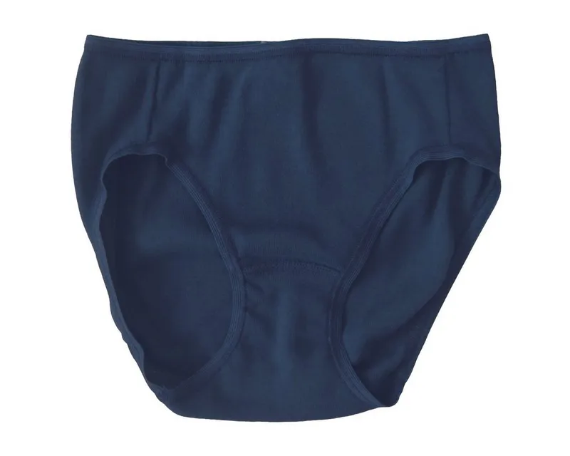 HERMKO Slip 2130 100 % Bio-Baumwolle, Feinripp, elastische Abschlüsse, Basic, weich, Blau, – Produktbild 1 von 1