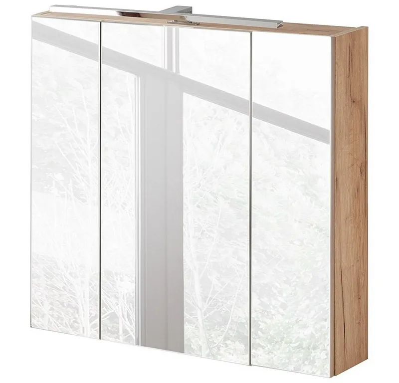 Lomadox Spiegelschrank TOSKANA-56, Braun, – Produktbild 1 von 5