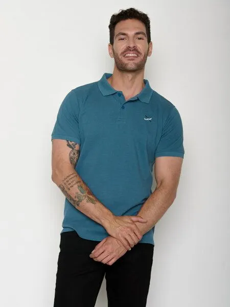 GreenBomb GREENBOMB Polo-Shirt Canoe Cross Strike Tidal Blue – Produktbild 2 von 4