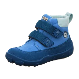 Affenzahn Affenzahn Low Boot Shark 0148830211 Blau - Stiefel mit Futter - Barfußschuhe KINDER, Blau, leder/textil für Kinder, blau, Größe 32 EU – Produktbild 1 von 1