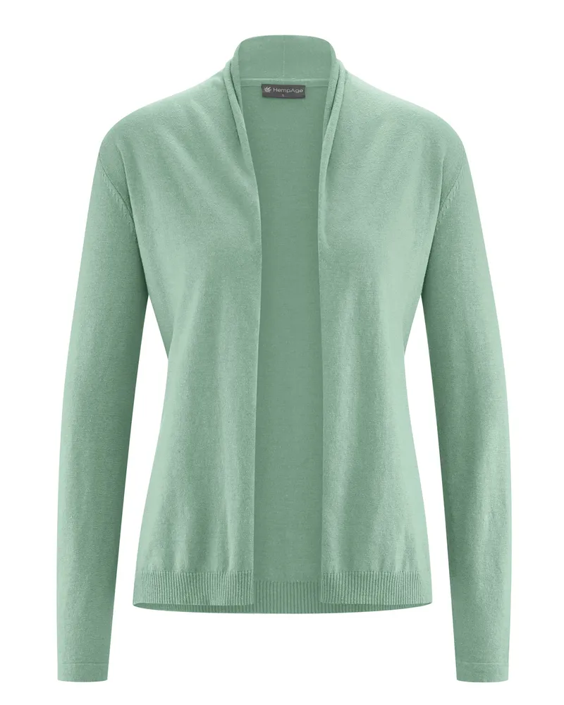HempAge Hempage Damen vegan Leichte Strickjacke In Menta Grün, Grün, – Produktbild 1 von 2