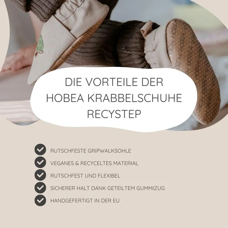 Hobea-Germany Kinderschuhe RecyStep Elefant grau, Blau, – Produktbild 2 von 3