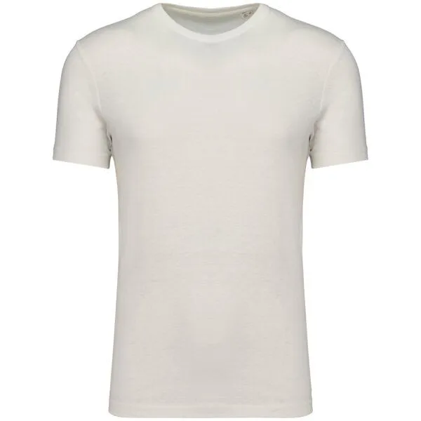 Greenspired Greenspired Nachhaltiges Unisex-T-Shirt aus Biobaumwolle und Leinen, Elfenbein, – Produktbild 1 von 1
