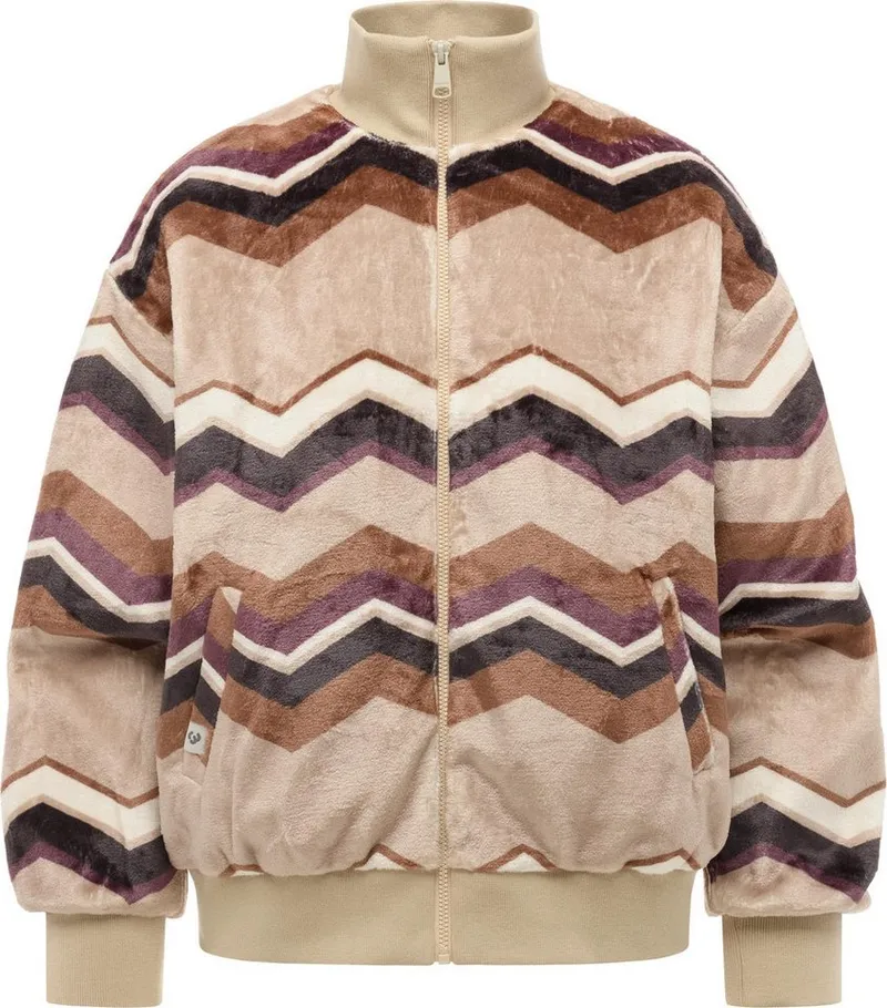 ragwear ragwear Outdoorjacke Tills Print Y Kuschelige Damen Jacke mit Allover-Print, Braun, – Produktbild 2 von 5