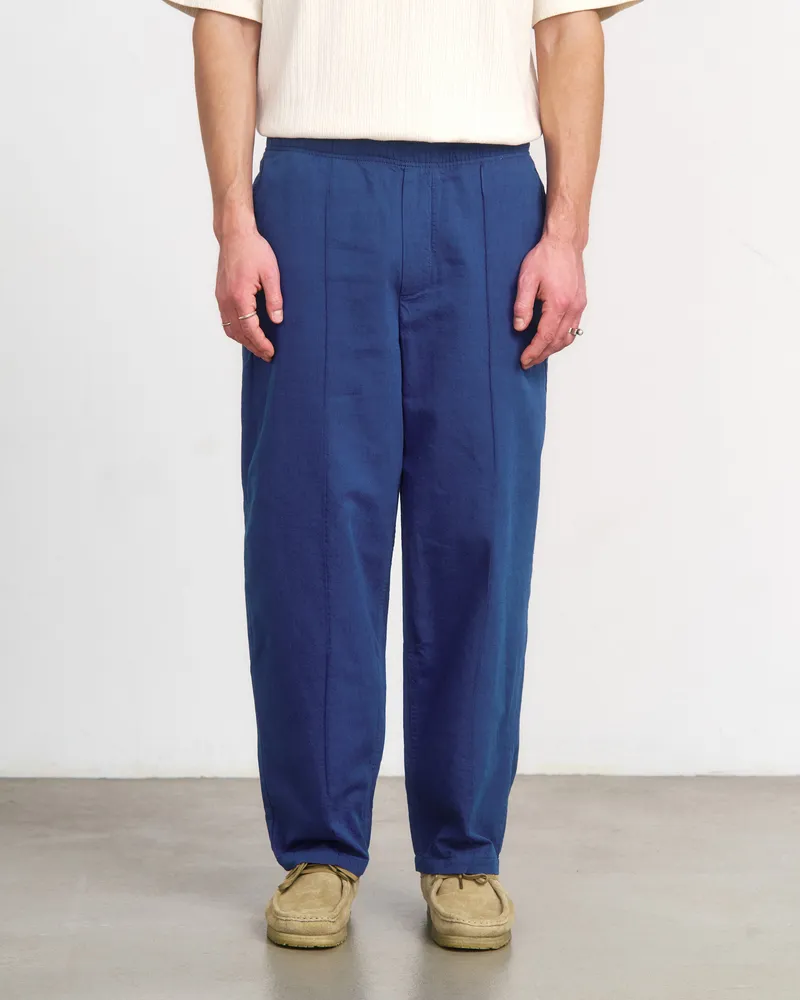 Rotholz Rotholz Herren vegan Hose Weit Gefaltet Blau, Blau, – Produktbild 1 von 2