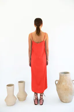 Neu Nomads Neu Nomads Damen vegan Kleid Easy Slip Coral – Produktbild 1 von 1
