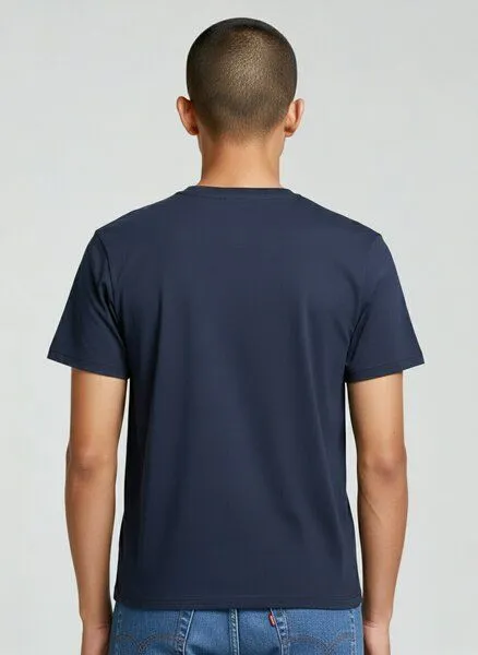 UNIPOLAR UNIPOLAR Basic T-Shirt Modell: Crafton, French navy (blau), – Produktbild 2 von 2
