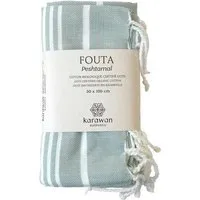 Karawan authentic Karawan authentic Fouta / Hammamtuch aus Biobaumwolle / Hammam Collection, Eucalyptus, – Produktbild 1 von 1