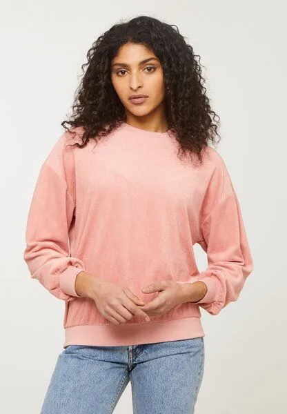 recolution Damen Sweatshirt aus Bio-Baumwolle - NERINE - recolution, Ash rose (rosa), – Produktbild 2 von 4