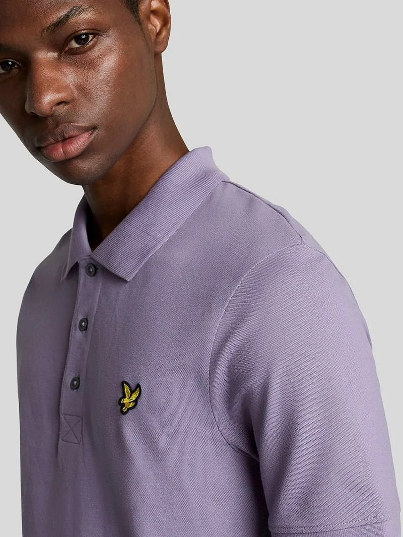 Lyle and Scott Lyle and Scott Poloshirt Dusk Purple - Größe M, Violett, – Produktbild 4 von 5
