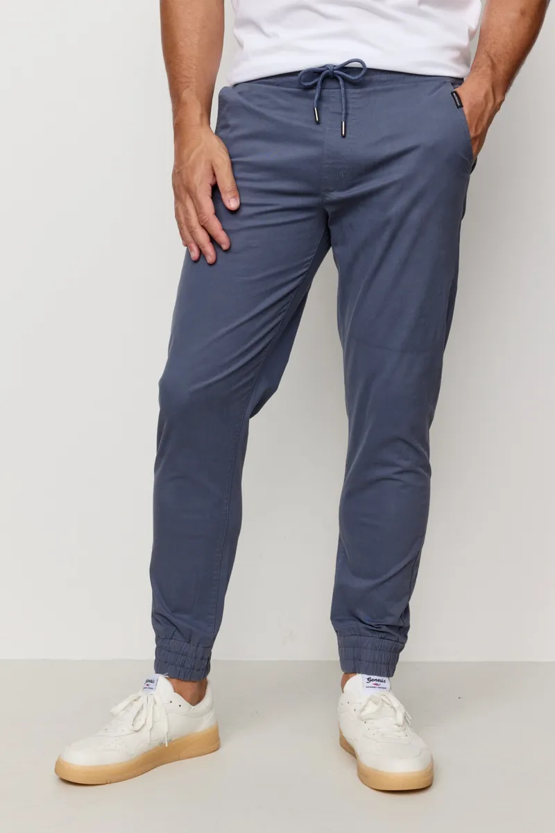 recolution Recolution Herren vegan Jogginghose Chino Taubenblau, Hellblau, – Produktbild 2 von 2