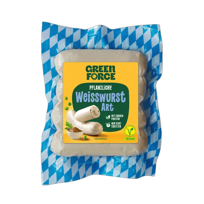 GREENFORCE Vegane Weißwurst Art, 200g – Produktbild 1 von 1