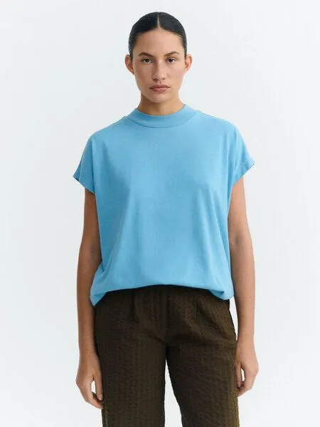 thinking mu thinking mu Basic Volta - Damen T-Shirt aus Bio-Baumwolle, Dark disk, – Produktbild 1 von 3