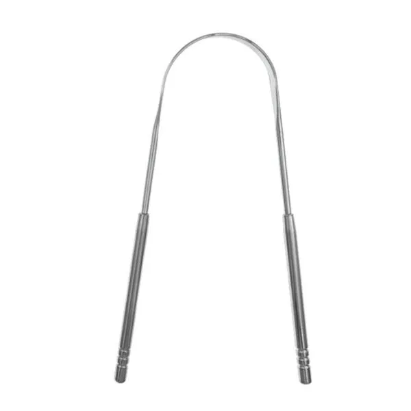 Apeiron Apeiron Zungenreiniger aus Edelstahl in Silber – Produktbild 2 von 5