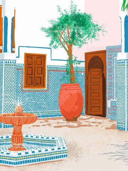 Photocircle Photocircle Poster / Leinwandbild - Moroccan Villa – Produktbild 1 von 4