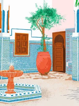 Photocircle Photocircle Poster / Leinwandbild - Moroccan Villa – Produktbild 1 von 1