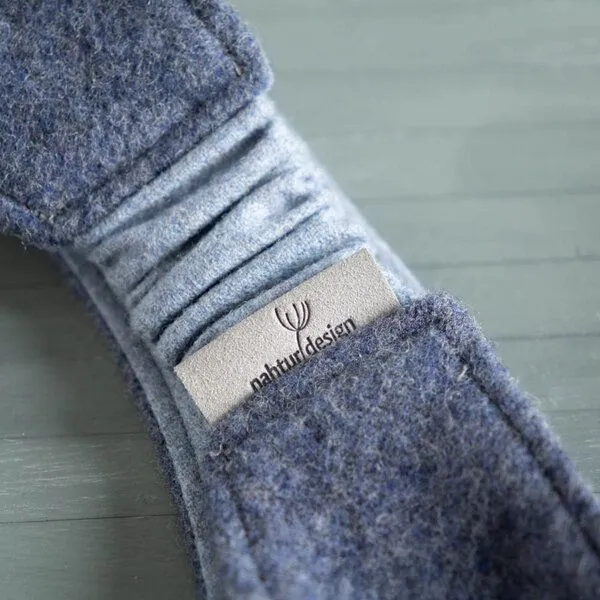 nahtur-design nahtur-design Ohrenwärmer | Stirnband aus Flauschloden | Wendefunktion, Blau_01 (blau), – Produktbild 4 von 4