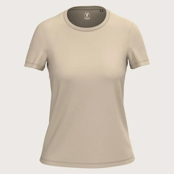 YTWOO YTWOO Regular Damen T-Shirt Light, Light sand, – Produktbild 1 von 3