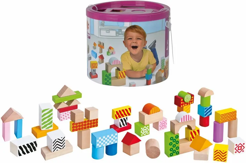 eichhorn eichhorn Color, Holzbausteine Spielbausteine, (50 St), Bunt, – Produktbild 2 von 5
