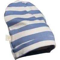 HANS NATUR Kinder Mütze Bio-Baumwolle blau-off white Gr.92/104 – Produktbild 1 von 1