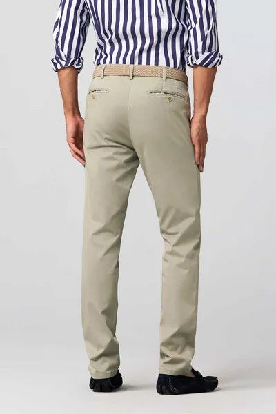 Meyer MEYER Fine-Print Baumwollchino, Beige (beige), – Produktbild 3 von 4