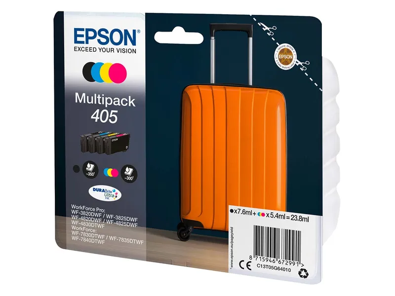Epson Epson Tintenpatronen 405 schwarz, cyan, magenta, gelb, 4er-Set – Produktbild 1 von 3