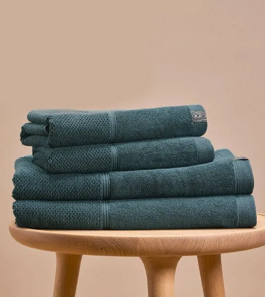 Kushel Towels Kushel Towels Gästehandtuch aus Biobaumwolle & TENCEL Modal, Pacific petrol, – Produktbild 2 von 2