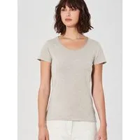 HempAge HempAge Damen T-Shirt mit Rollsaum Hanf/Bio-Baumwolle, Distel (natur), – Produktbild 1 von 1
