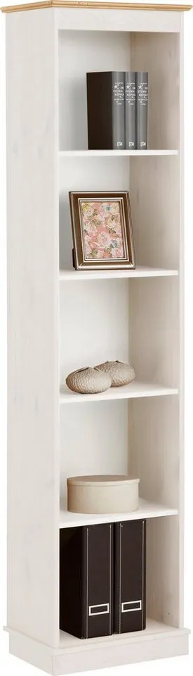 OTTO home Bücherregal Indra, Standregal, Regal, aus Massivholz, aus massiver Kiefer, in verscheidenen Höhen, mit FSC®, Weiß, – Produktbild 2 von 8