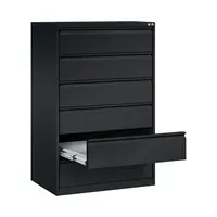 C+P C+P Karteikartenschrank dreibahnig, 6 Schubladen DIN A5 quer anthrazit – Produktbild 3 von 3