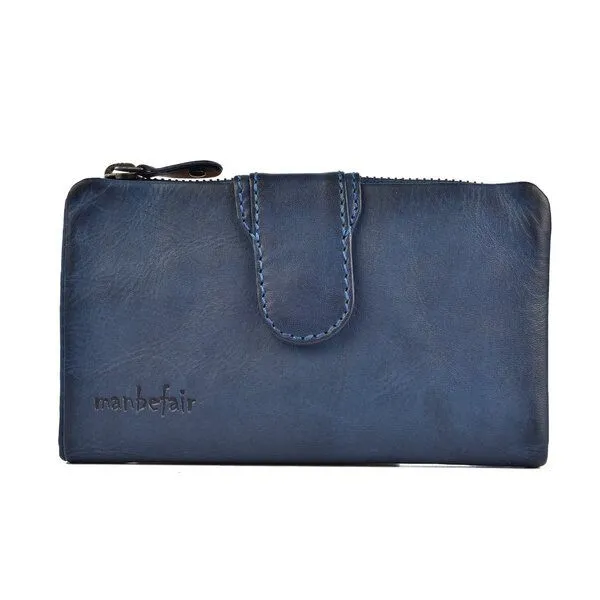 manbefair manbefair Damen Geldbörse Elisa, Indigo blau, – Produktbild 1 von 3
