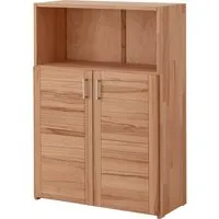 TPT Regalschrank "buxing selet" mit 2 kurz. Tür B 80 x T 33 x H 112 cm, Rahmenfr, Kernbuche – Produktbild 1 von 1