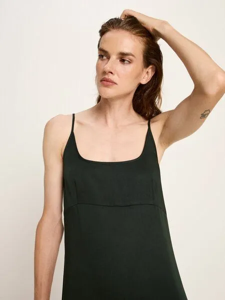 LANIUS LANIUS Trägerkleid aus TENCEL Lyocell, Forest, – Produktbild 3 von 4