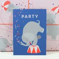 Bow & Hummingbird Bow & Hummingbird Postkarte Party – Produktbild 1 von 1