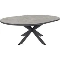 Gartentisch "Fellow" B 145/200 x T145x75 cm, ausziehbar, Alu, Stahl, Sinterstein anthrazit – Produktbild 1 von 1