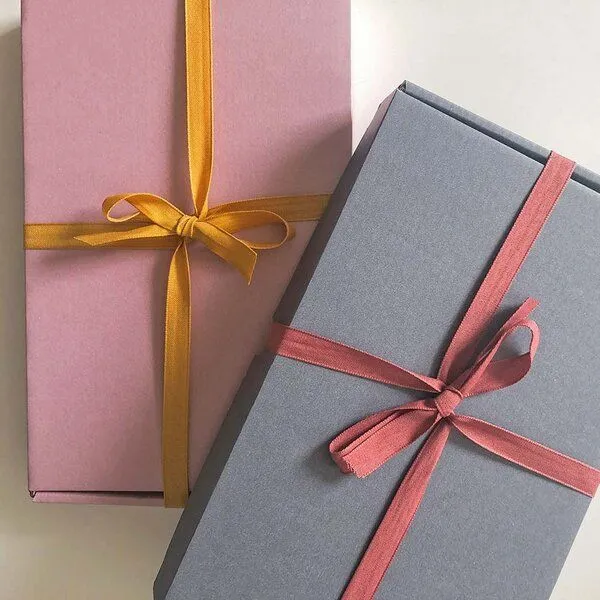 nordery nordery Geschenkbox mit 3 Geschirrtüchern aus 100% europäischen Leinen, Graublauer karton, – Produktbild 4 von 8