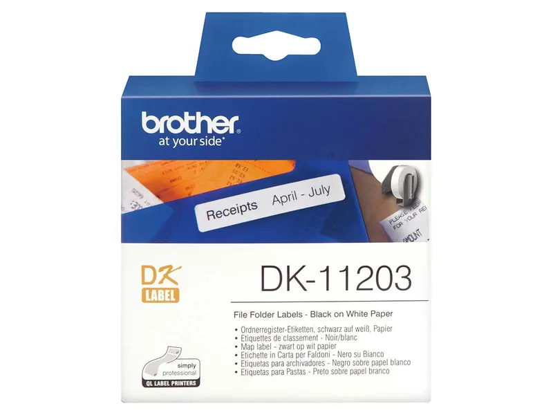 Brother Brother Register-Etiketten 'DK-11203' 17 x 87 mm – Produktbild 1 von 1